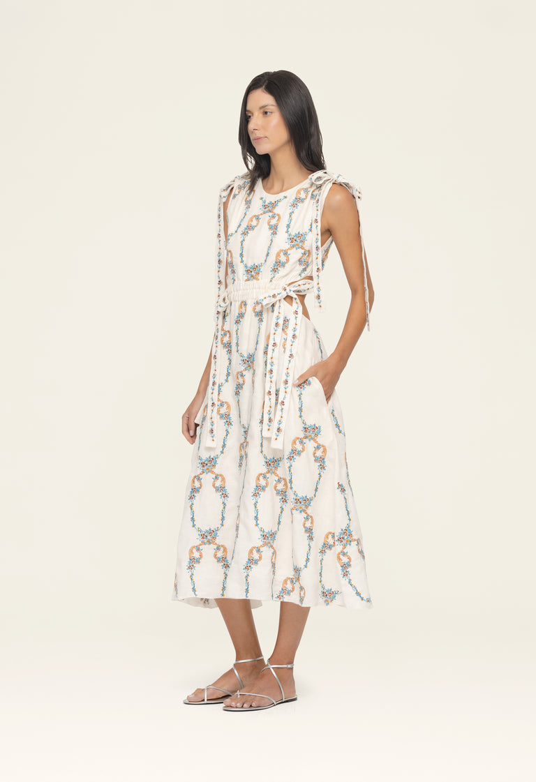 Guaguanco-Florero-Midi-Dress-15031 - 2