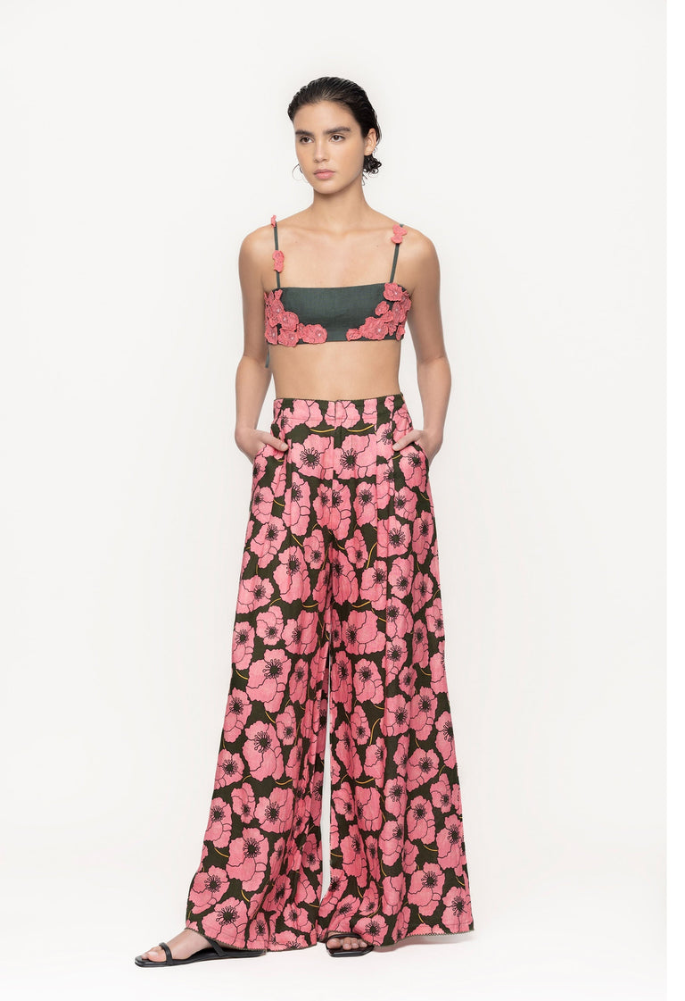 Pinon-Botanico-Rosa-Linen-Pants-11245 - 1