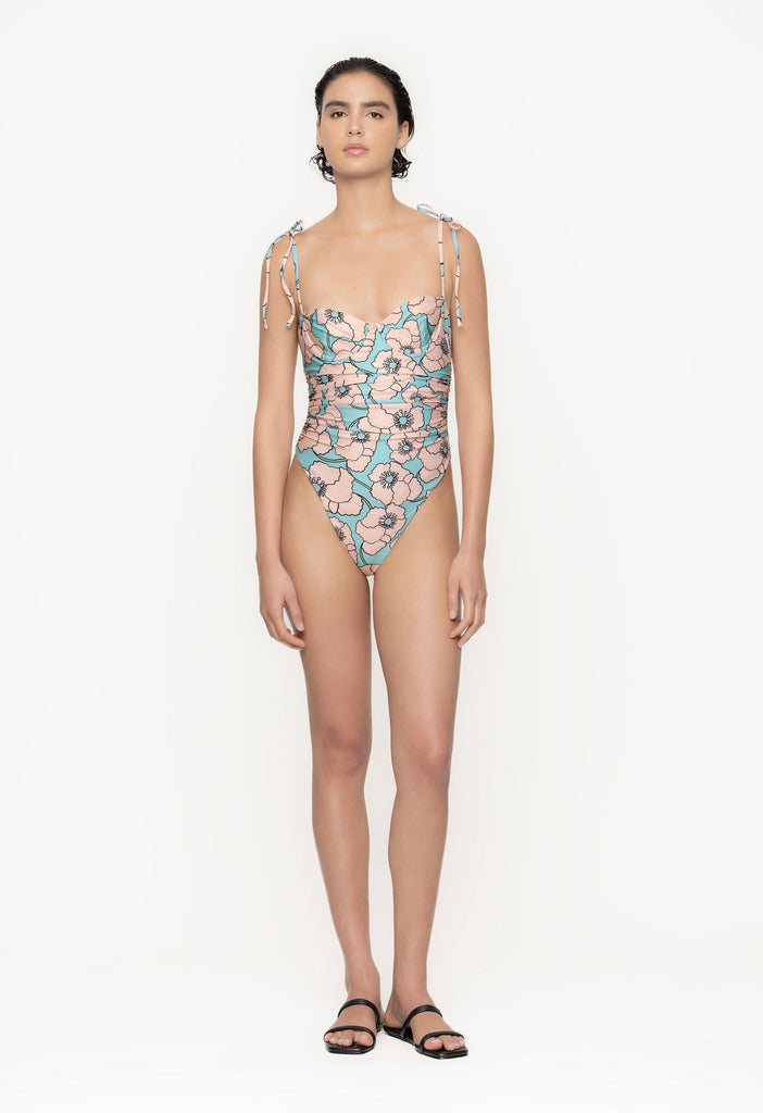 Rabano Botanico Celeste Recycled Polyester One-Piece